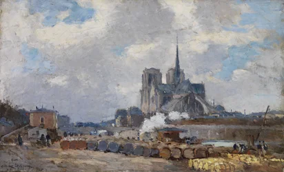 Notre Dame de Paris, View from Quai de la Tournelle